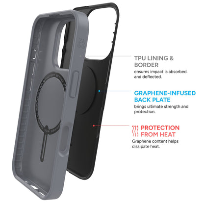 ZAGG SoHo Snap Case for iPhone 16 Series- Graphene Technology with MagSafe Compatible - Forexengineer -Malaysia