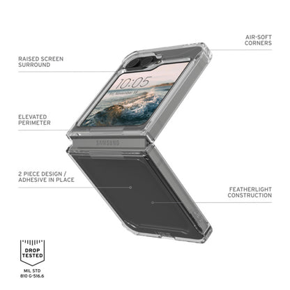 UAG Plyo Case for Samsung Galaxy Z Flip 6 - Anti-Yellowing Technology and Heavy-duty Protection - Ice - Forexengineer -Malaysia- 840283913761