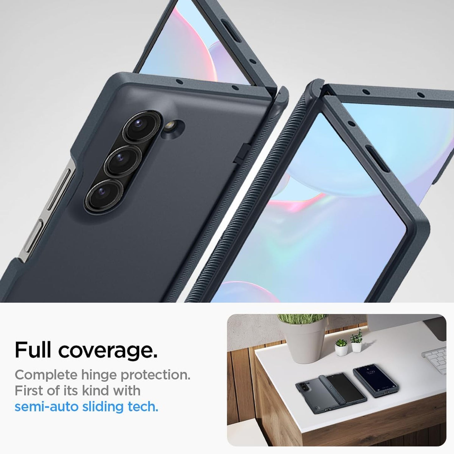 Spigen Slim Armor Pro  for Samsung Galaxy Z Fold 6 - Smooth Hinge and Drop Protection