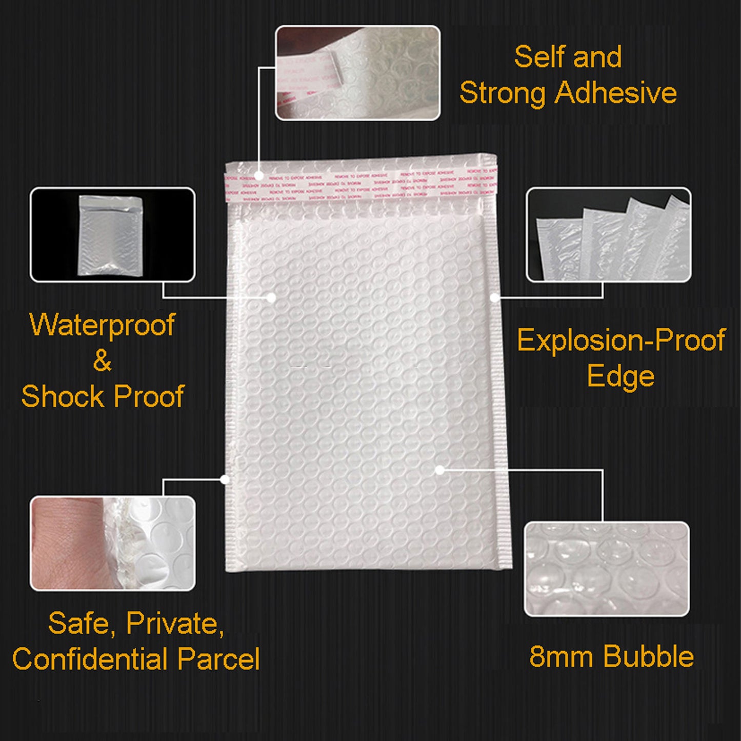 [MURAH PROMO 7 HARI] Bubble Envelope MURAH White Bubble Mailer Courier Bag Bubble Wrap Parcel Bag Envelope Parcel Plastic Flyer Postage Plastik