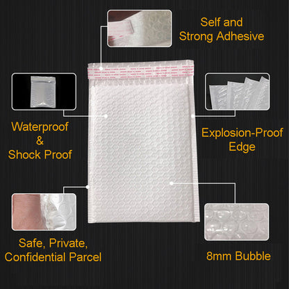[MURAH PROMO 7 HARI] Bubble Envelope MURAH White Bubble Mailer Courier Bag Bubble Wrap Parcel Bag Envelope Parcel Plastic Flyer Postage Plastik - Forexengineer -Malaysia- 395789635625-395789695536-395789675527