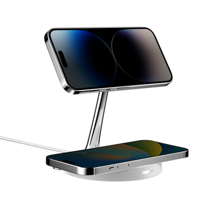 SwitchEasy MagPower 2-in-1 Magnetic Wireless Charger (15W) - White - Forexengineer -Malaysia- 4895241113208