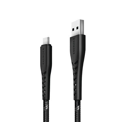 Energea NyloFlex USB-A to USB-C 5A High Speed Universal Cable 1.5M - Black - Forexengineer -Malaysia- 6957879424205