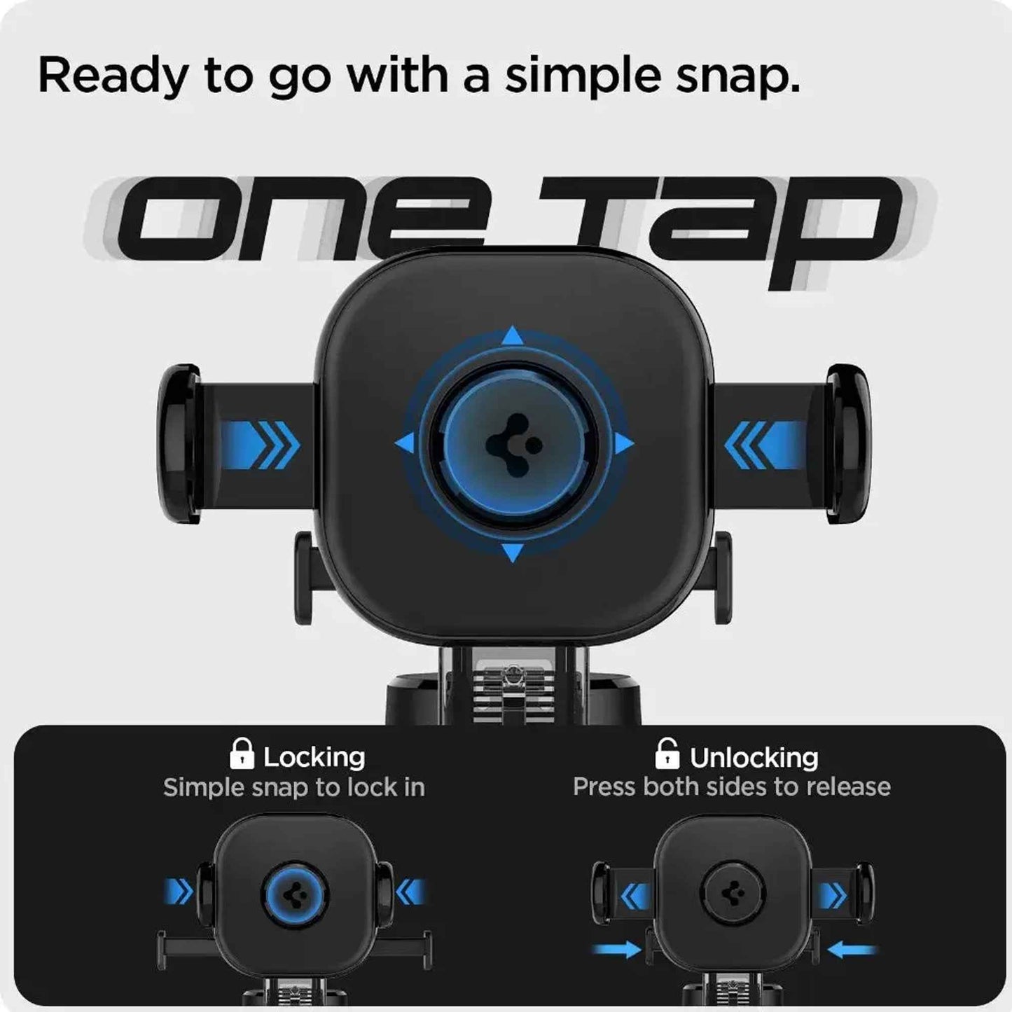 Spigen UTS35 OneTap Universal Car Mount for Dashboard and Windshield