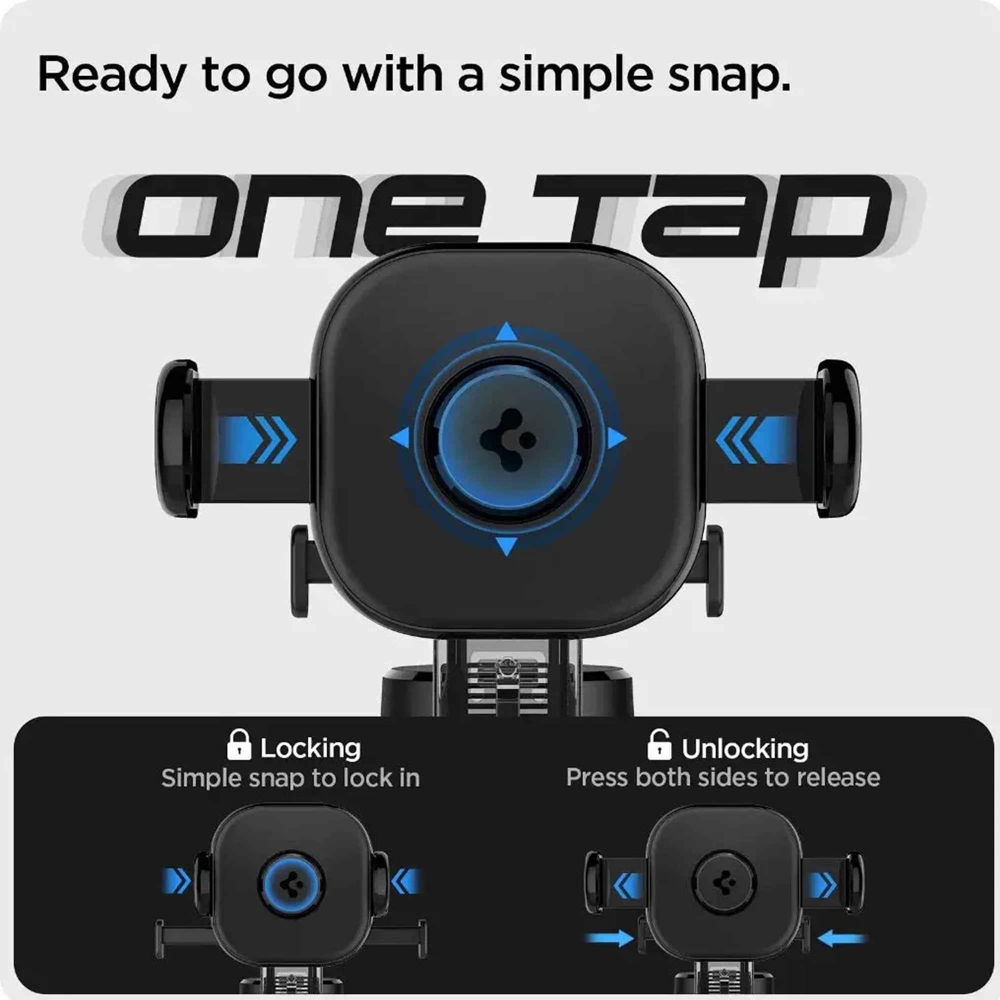 Spigen UTS35 OneTap Universal Car Mount for Dashboard and Windshield