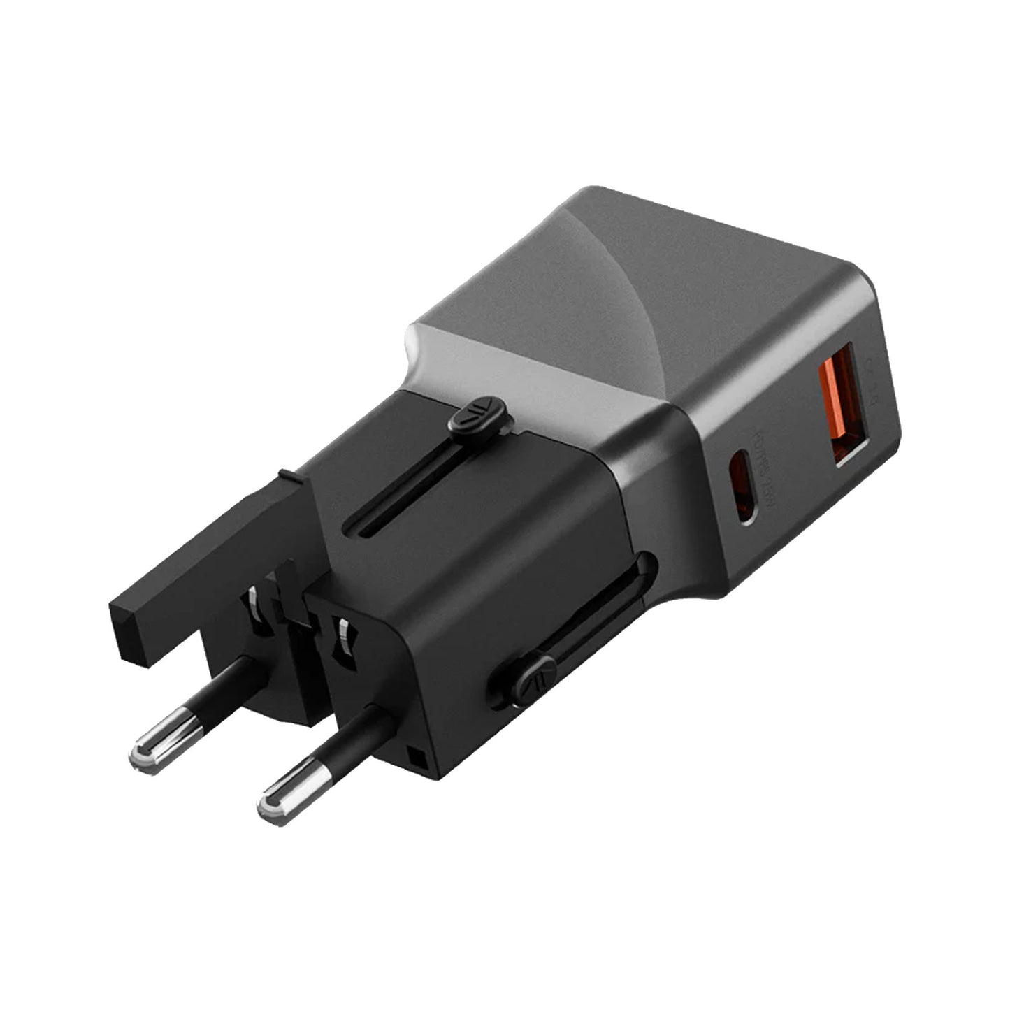 Energea TravelWorld Adapter 25 - Travel Adapter PD25W with Interchangeable Plugs