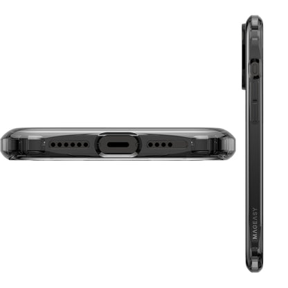 MAGEASY Alos M Anti-Yellowing Contoured Bumper Case for iPhone 15 Series - Magsafe Compatible - Transparent - Forexengineer -Malaysia- 4895241116292-4895241116285-4895241116278-4895241116261
