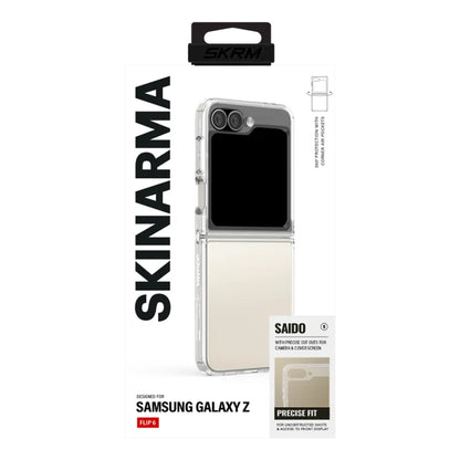 SKINARMA Saido Case for Samsung Galaxy Z Flip 6 - 360¬∞ Full Protection and 2H Scratch Resistance - Clear - Forexengineer -Malaysia- 8886461245875
