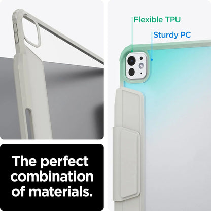 Spigen Airskin Pro Case for iPad Pro 13" / iPad Air 11'' ( 2024 ) M4 - Detachable Front Cover - Gray - Forexengineer -Malaysia- 8809896753388-8809896753487