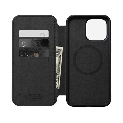 Nomad Modern Horween Leather Folio Case for iPhone 15 Series - Magsafe Compatible - Forexengineer -Malaysia- 856500016351-856500016306-856500016313-856500016269