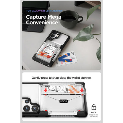 [ONLINE EXCLUSIVE] VRS Design NeoFlip Travel Card Slot for Samsung Galaxy S23 Ultra - Holds up to 3 Cards - Forexengineer -Malaysia- 8809919620680-8809919620673-8809919620659-8809919620666