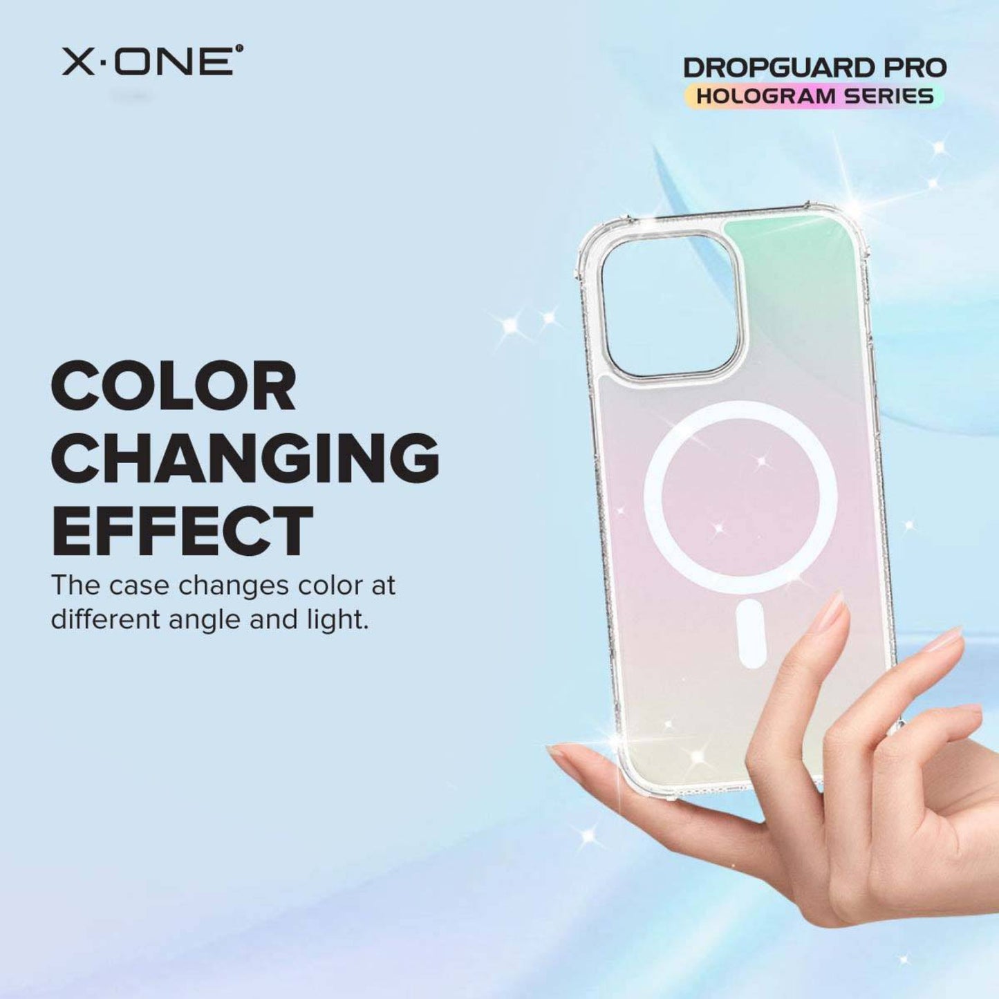 X.One Drop Guard Pro Hologram Impact Protection Case for iPhone 15 Series - MagSafe Compatible