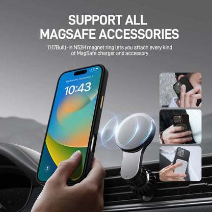 Raptic Shield Aramid Fibre with Magsafe for iPhone 16 Pro Max - 600D Black - Forexengineer -Malaysia