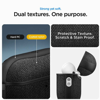 Spigen Urban Fit for AirPods Pro 3 - Premium Knit Fabric with Metal Carabiner Included