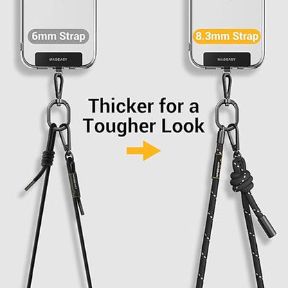 MAGEASY 8.3mm Rope Strap + Strap Card - Adjustable Phone Lanyard - Forexengineer -Malaysia