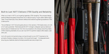 CTEK NXT 5 12V Smart Battery Charger