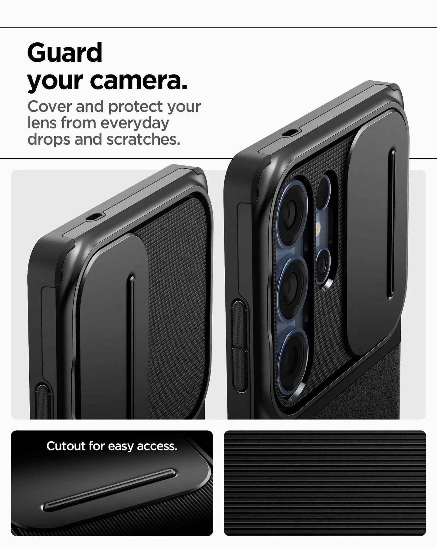 Spigen Optik Armor for Samsung Galaxy S25 Ultra - Case with Camera Protection