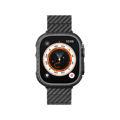 PITAKA Air Case for Apple Watch 49mm / 46mm / 45mm / 41mm - Black/Grey Twill - Forexengineer -Malaysia- 6321116742474-6321116742542-7493554134544-749355417544-749355417513