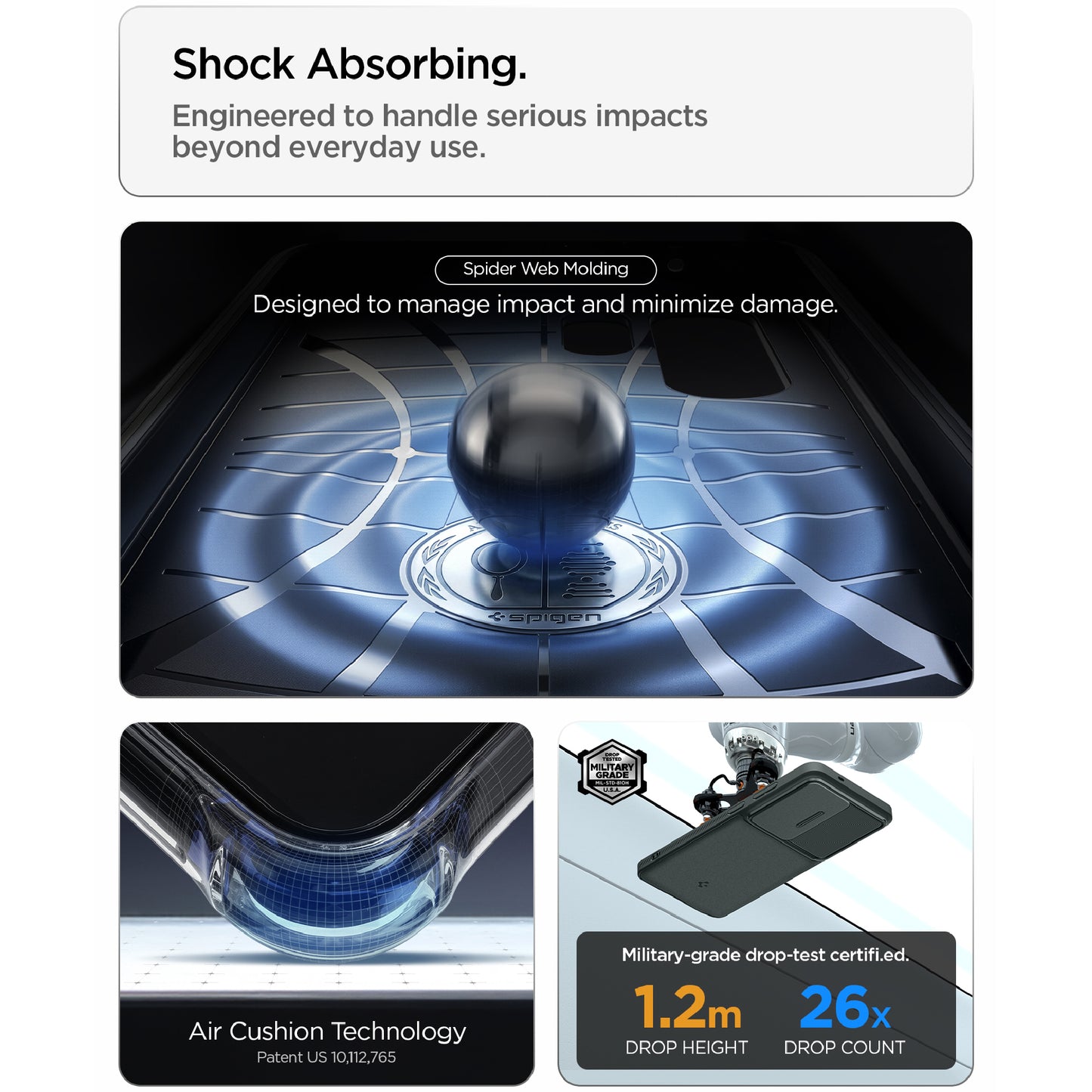 Spigen Optik Armor for Samsung Galaxy S26 Ultra - Slide Cover Camera Protection