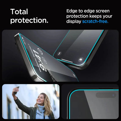 [2 PACK] Spigen Glas.tR EZ Fit Screen Protector for iPhone 15 Series - EZ Fit Tray Included - Transparency - Forexengineer -Malaysia- 8809896751964-8809896752145-8809896752060-8809896752244