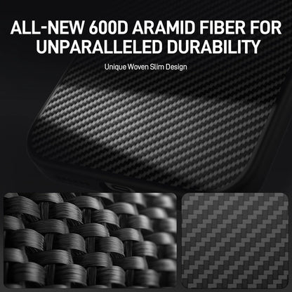 Raptic Shield Aramid Fibre with Magsafe for iPhone 16 Pro Max - 600D Black - Forexengineer -Malaysia