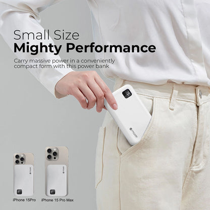 Mazer PowerCharge Link 1020 10,000mAh PD20W ( Built-in Dual USB C Cables ) Power Bank - Forexengineer -Malaysia