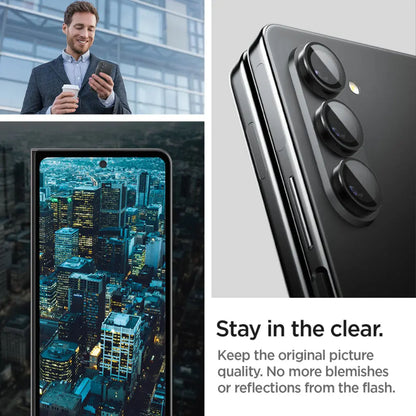 [2 PACK] Spigen Lens Protector Glas.tR EZ Fit Optik Pro for Samsung Galaxy Z Fold 6 / Fold 5 - EZ Fit Tray Included - Forexengineer -Malaysia- 8809971229081-8809896748773