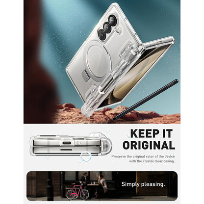 i-Blason Cosmo Pro Case with Built-in Tempered Glass Screen Protector and S Pen Holder for Samsung Galaxy Z Fold 6 - Clear - Forexengineer -Malaysia- 843439147591