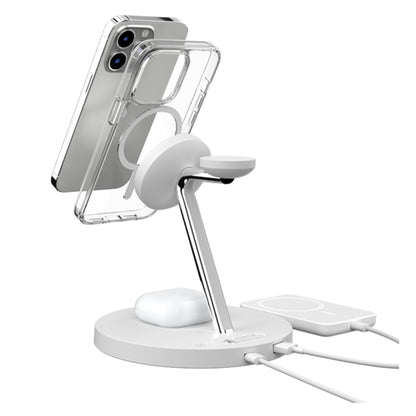 SwitchEasy MagPower 4-in-1 Magnetic Wireless Charging Stand ( 15W ) - White - Forexengineer -Malaysia- 4895241105630