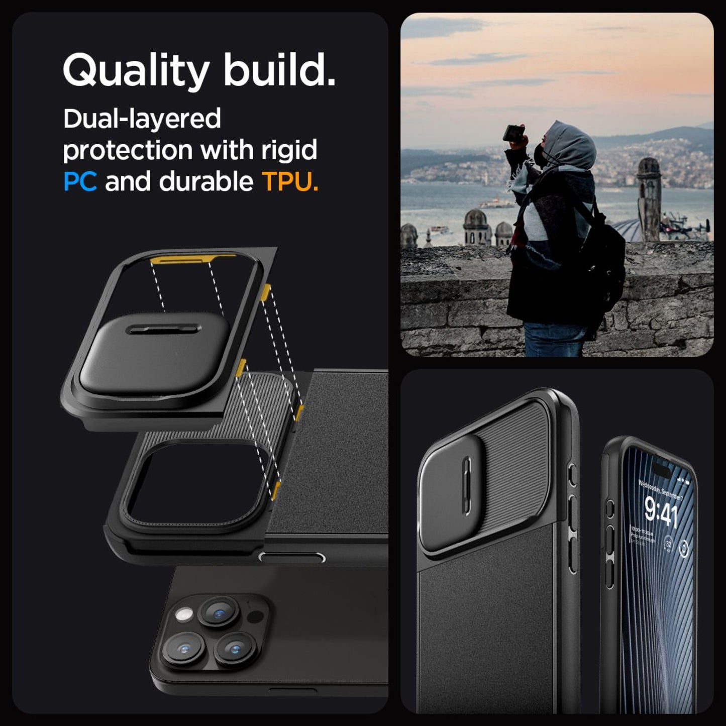 Spigen Optik Armor MagFit for iPhone 15 Series - Magsafe Compatible