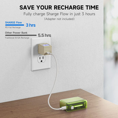 Sharge Flow Series 10,000 mAh Power Bank Credit Card Sized - Forexengineer -Malaysia- 6973154656307-6973154657007-6973154656291-6973154655683