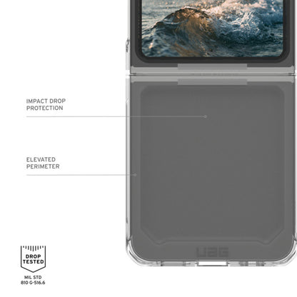 UAG Plyo Case for Samsung Galaxy Z Flip 6 - Anti-Yellowing Technology and Heavy-duty Protection - Ice - Forexengineer -Malaysia- 840283913761