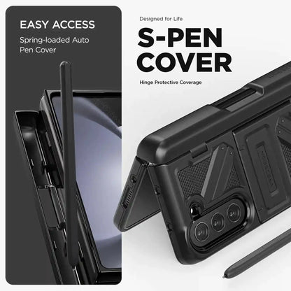 [ONLINE EXCLUSIVE] VRS Design Terra Guard Ultimate Go Series for Samsung Galaxy Z Fold 5 - Matte Black - Forexengineer -Malaysia- 8809919628938