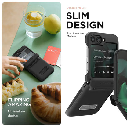 VRS Design Terra Guard Modern for Samsung Galaxy Z Flip 5 - Matte Black - Forexengineer -Malaysia- 8809919628945