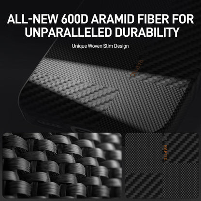 Raptic 600D Aramid Fibre Croxx with Magsafe for iPhone 16 Pro Max - Mondrian Black - Forexengineer -Malaysia