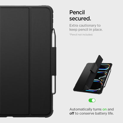 Spigen Rugged Armor Pro Case for iPad Pro 13" / iPad Air 11'' ( 2024 ) M4 - With Carbon Fiber Detailing - Black - Forexengineer -Malaysia- 8809896753319-8809896753418