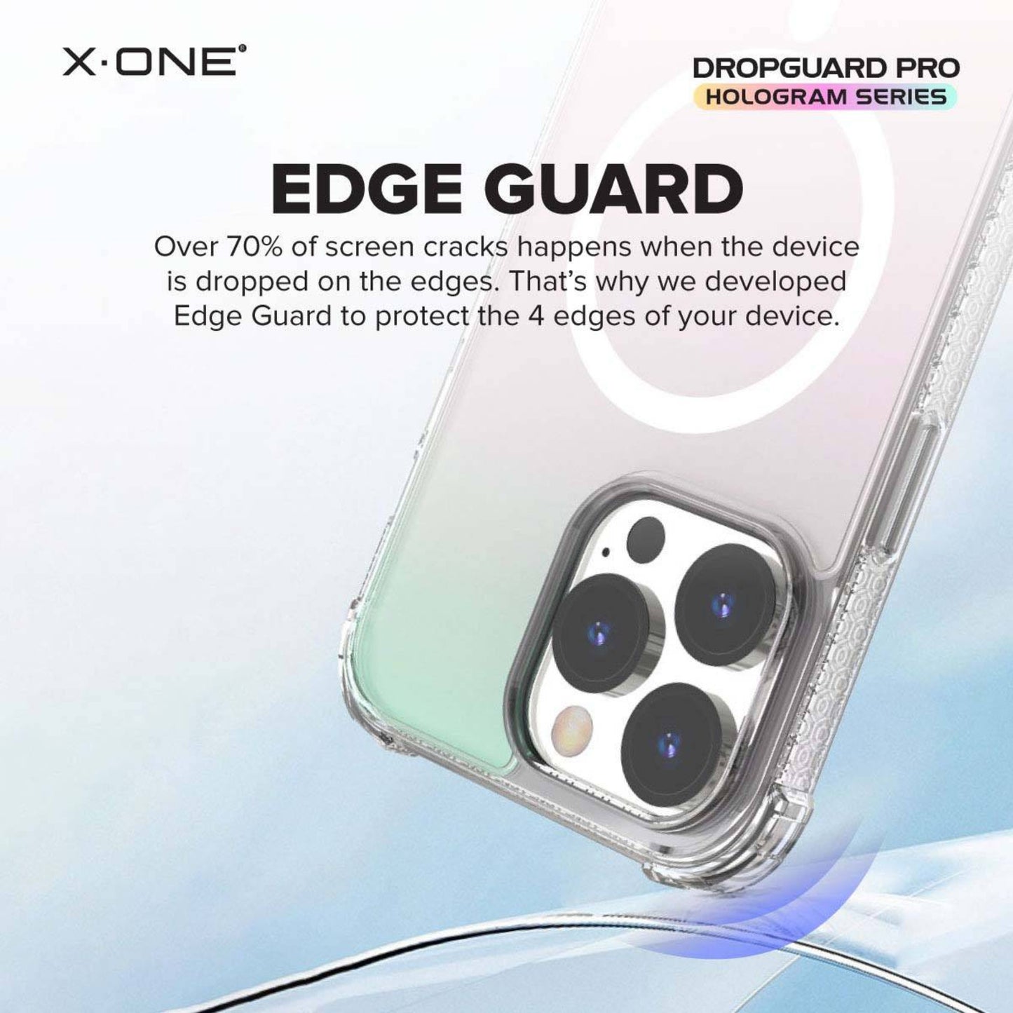 X.One Drop Guard Pro Hologram Impact Protection Case for iPhone 15 Series - MagSafe Compatible