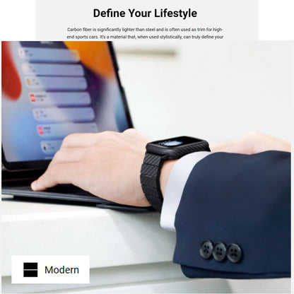 PITAKA Carbon Fiber Watch Band Modern Series for Apple Watch All Models - Forexengineer -Malaysia