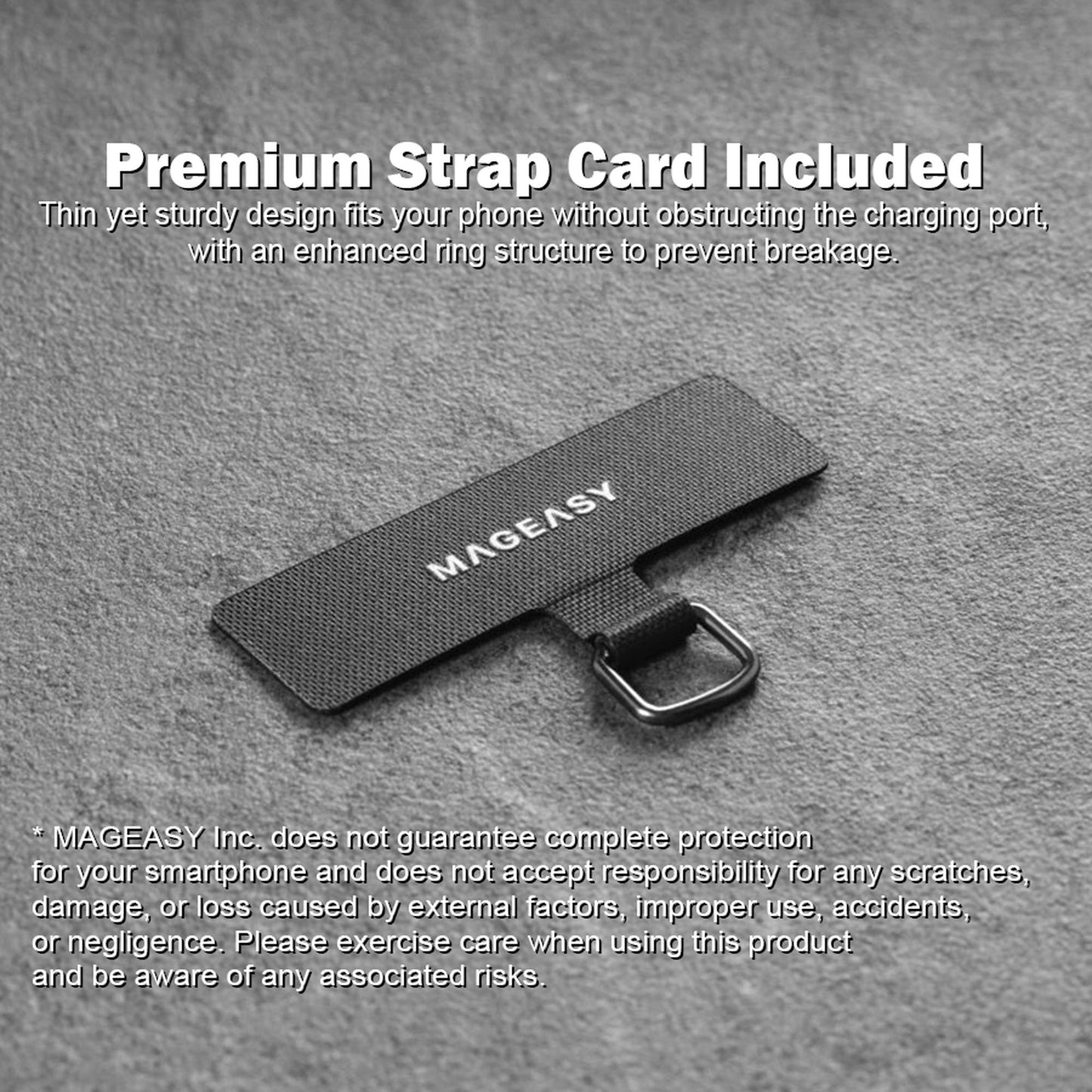 MAGEASY 2-in-1 Utility Strap ( Strap + Strap Card ) 20mm Phone Lanyard