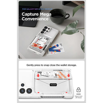[ONLINE EXCLUSIVE] VRS Design NeoFlip Travel Card Slot for Samsung Galaxy S23 Ultra - Holds up to 3 Cards - Forexengineer -Malaysia- 8809919620680-8809919620673-8809919620659-8809919620666