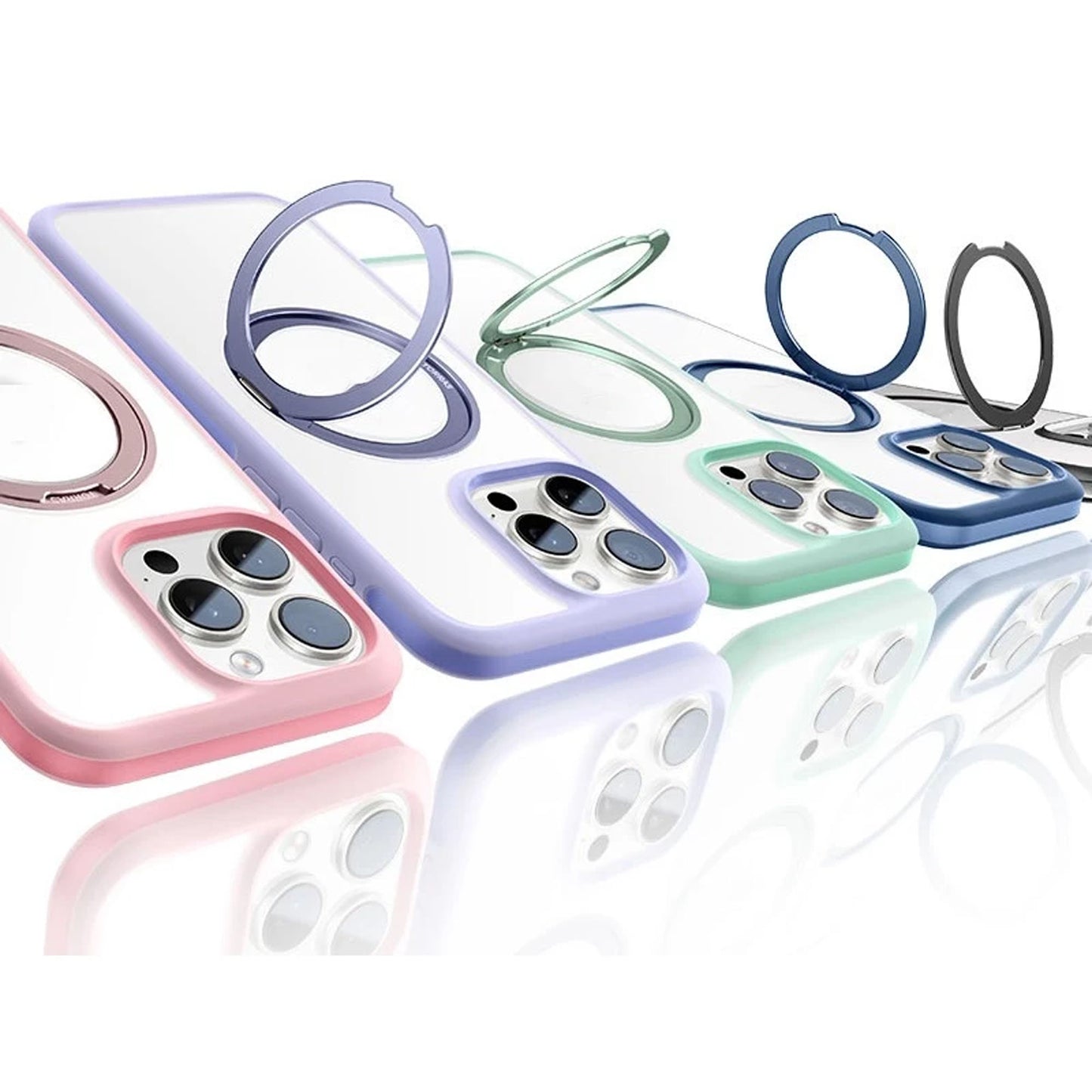 TORRAS Ostand R Fusion Series for iPhone 16 Series - With 360° Rotated Stand and MagSafe Compatible