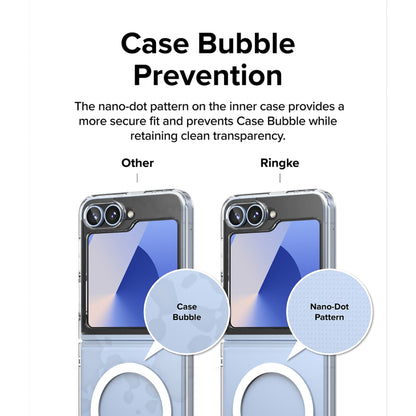 Ringke Fusion Magnetic for Samsung Galaxy Z Flip 6 - MagSafe Compatible - Clear - Forexengineer -Malaysia- 8809961787034