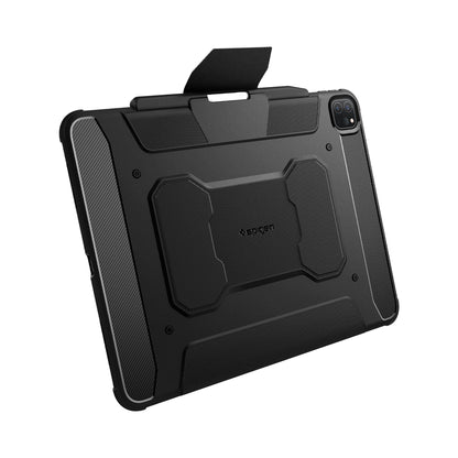 Spigen Rugged Armor Pro Case for iPad Pro 13" / iPad Air 11'' ( 2024 ) M4 - With Carbon Fiber Detailing - Black - Forexengineer -Malaysia- 8809896753319-8809896753418