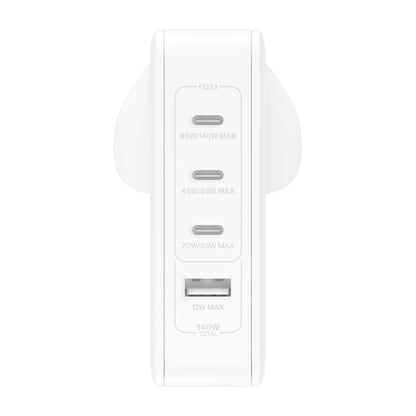 [ONLINE EXCLUSIVE] BELKIN BoostCharge Pro 140W 4-Port GaN PD  Fast Charging Wall Charge - Forexengineer -Malaysia- 745883853342