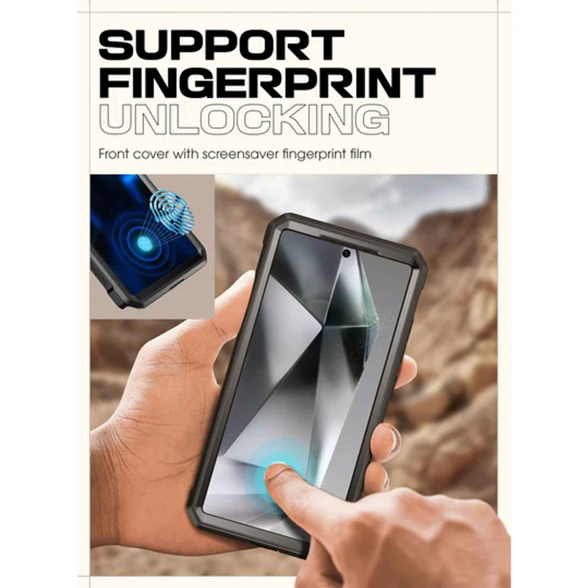 SUPCASE UB Pro for Samsung Galaxy S25 Ultra - With Built-in Screen Protector and Kickstand