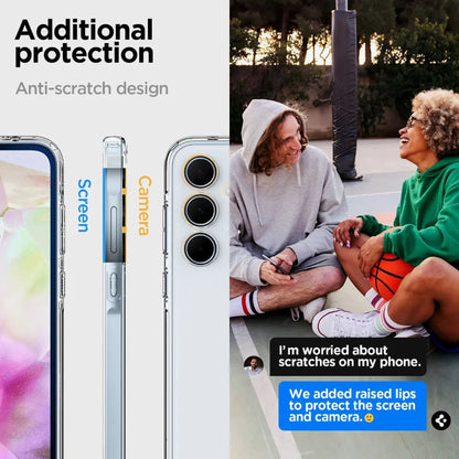 Spigen Ultra Hybrid Case for Samsung Galaxy A35 - Clear - Forexengineer -Malaysia- 8809971224352