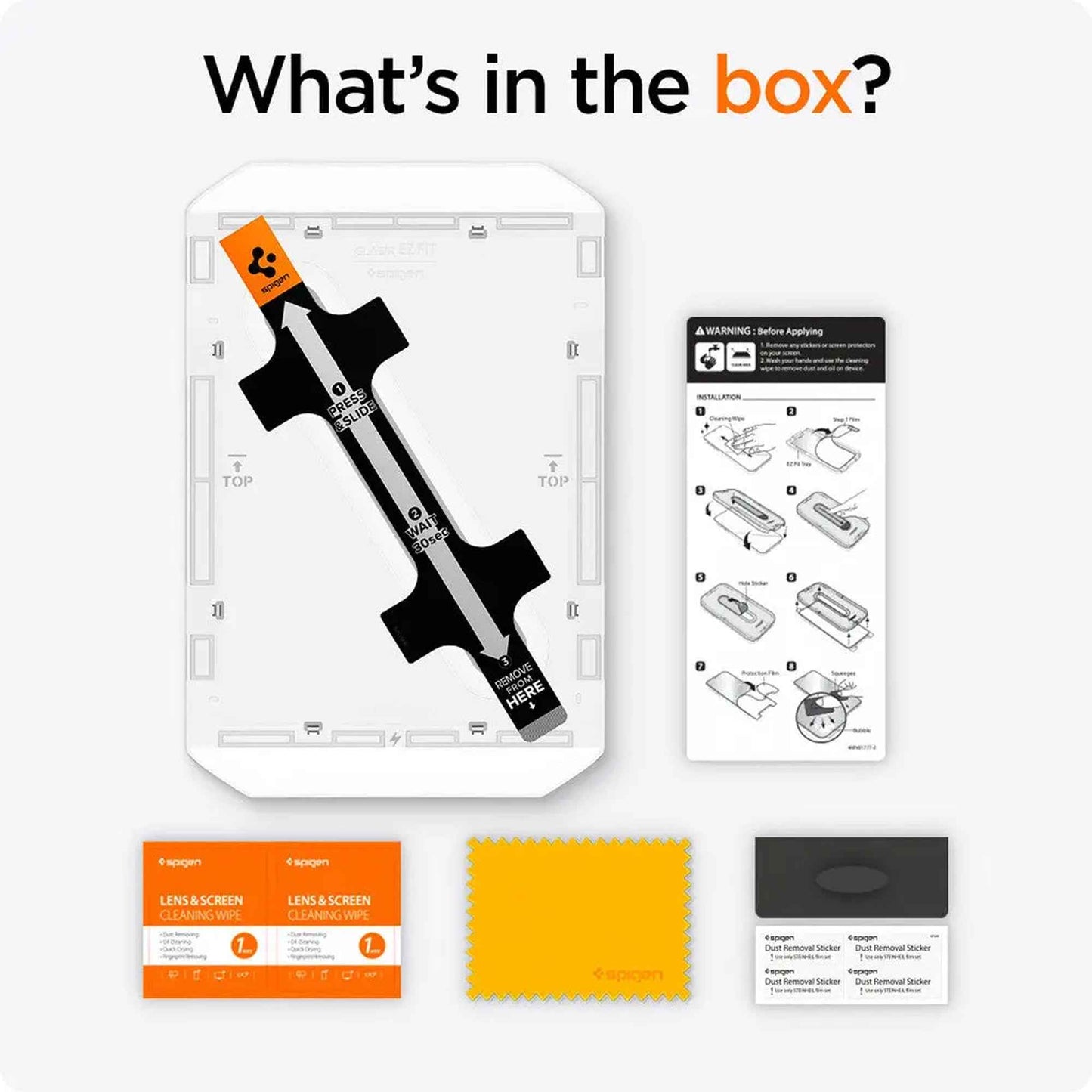 Spigen Glas.tR EZ Fit Screen Protector for iPad Pro 11" M4 / M5 ( 2025 / 2025 ) with Auto-Alignment Installation Tray