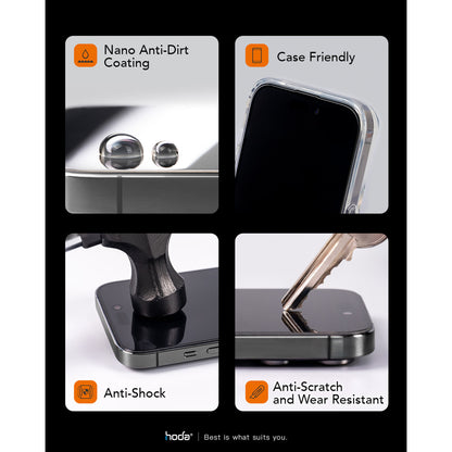 Hoda Tempered Glass Screen Protector for iPhone 16 Series ( Dust Free Helper Included ) Anti-Glare - Matte - Forexengineer -Malaysia