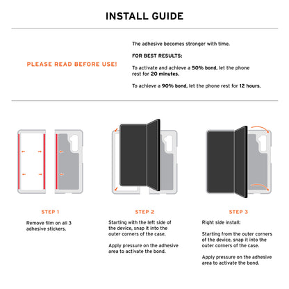 UAG Plyo for Samsung Galaxy Z Fold 6 - Impact Drop Protection and Open Hinge Design - Ice - Forexengineer -Malaysia- 840283913723