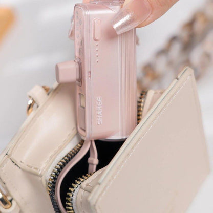 [ONLINE EXCLUSIVE] Sharge Flow Mini 5000mAh Powerbank with Built-in Cable and Interchangable Connector - Forexengineer -Malaysia- 6973154655768-6973154657717
